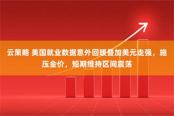 云策略 美国就业数据意外回暖叠加美元走强，施压金价，短期维持区间震荡